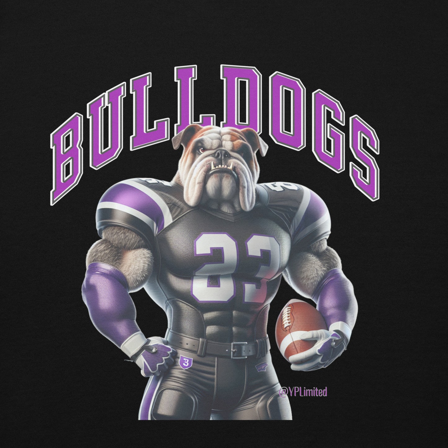 Bulldog Football Unisex Hoodie