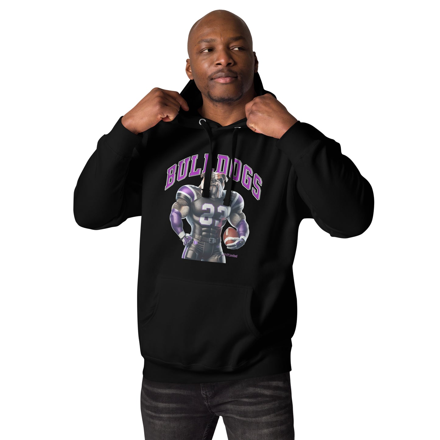 Bulldog Football Unisex Hoodie